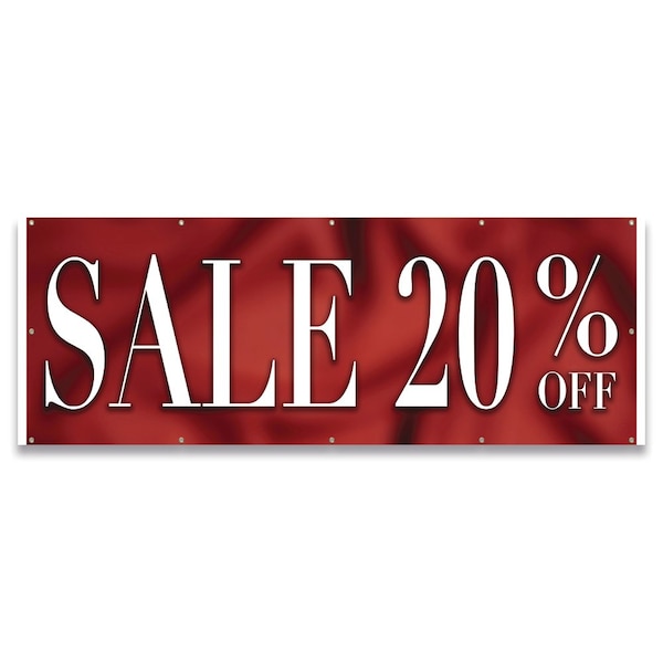Sale 20% Off Banner Concession Stand Food Truck Single Sided